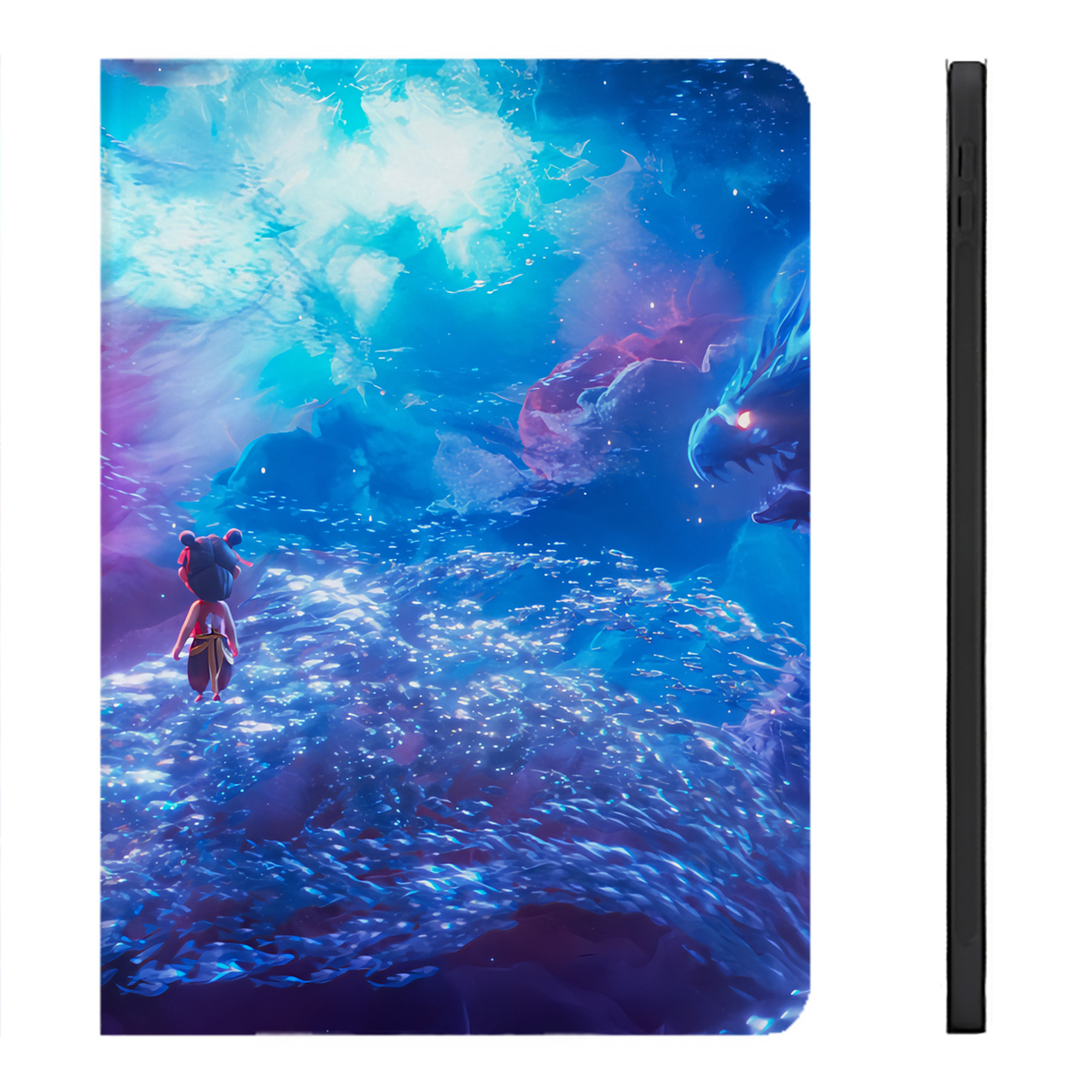 （画像用） Ne Zha 2 ナタ 魔童の大暴れ IPadケース ペンホルダー付き ブックスタイルデザイン